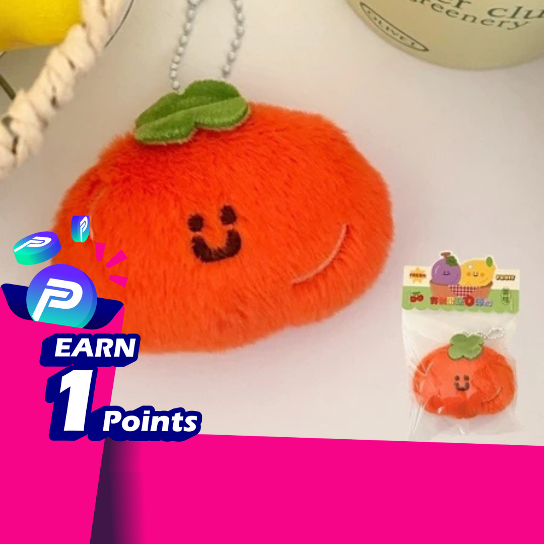🍓🍌 Cute Fruit Plush Keychain Charms Soft Mini Fruit Dolls