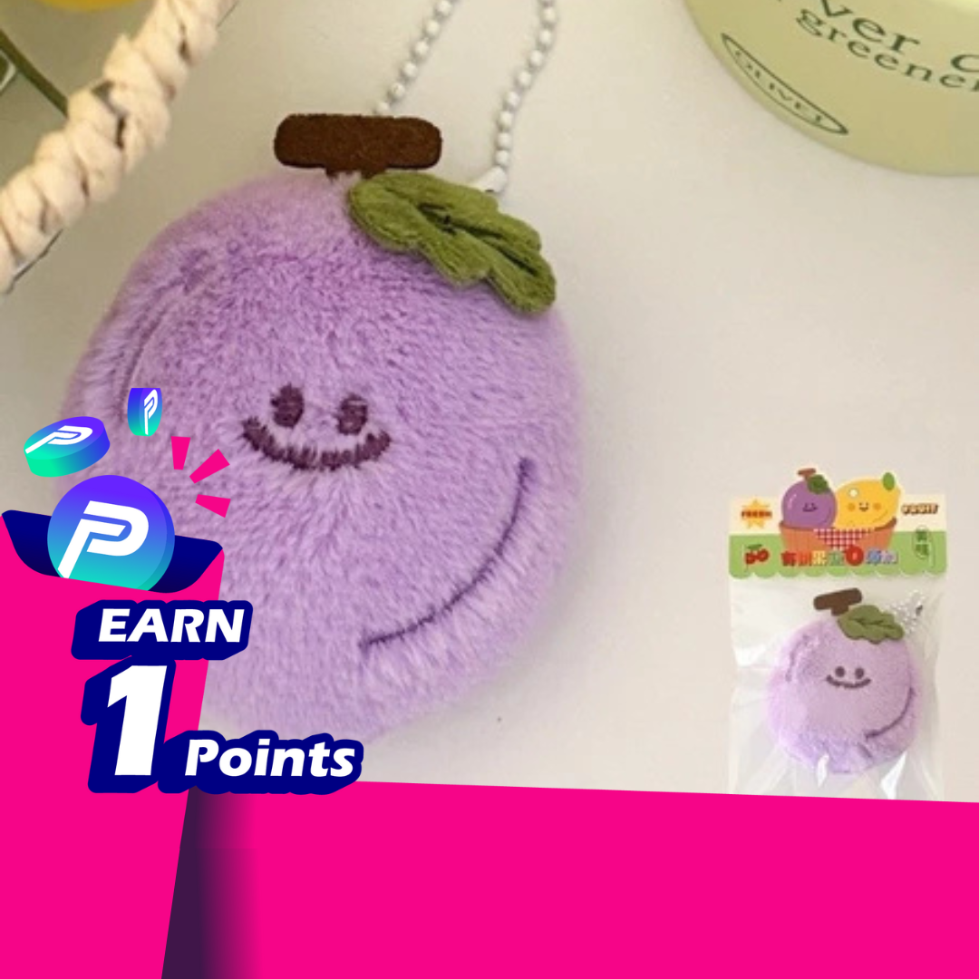 🍓🍌 Cute Fruit Plush Keychain Charms Soft Mini Fruit Dolls