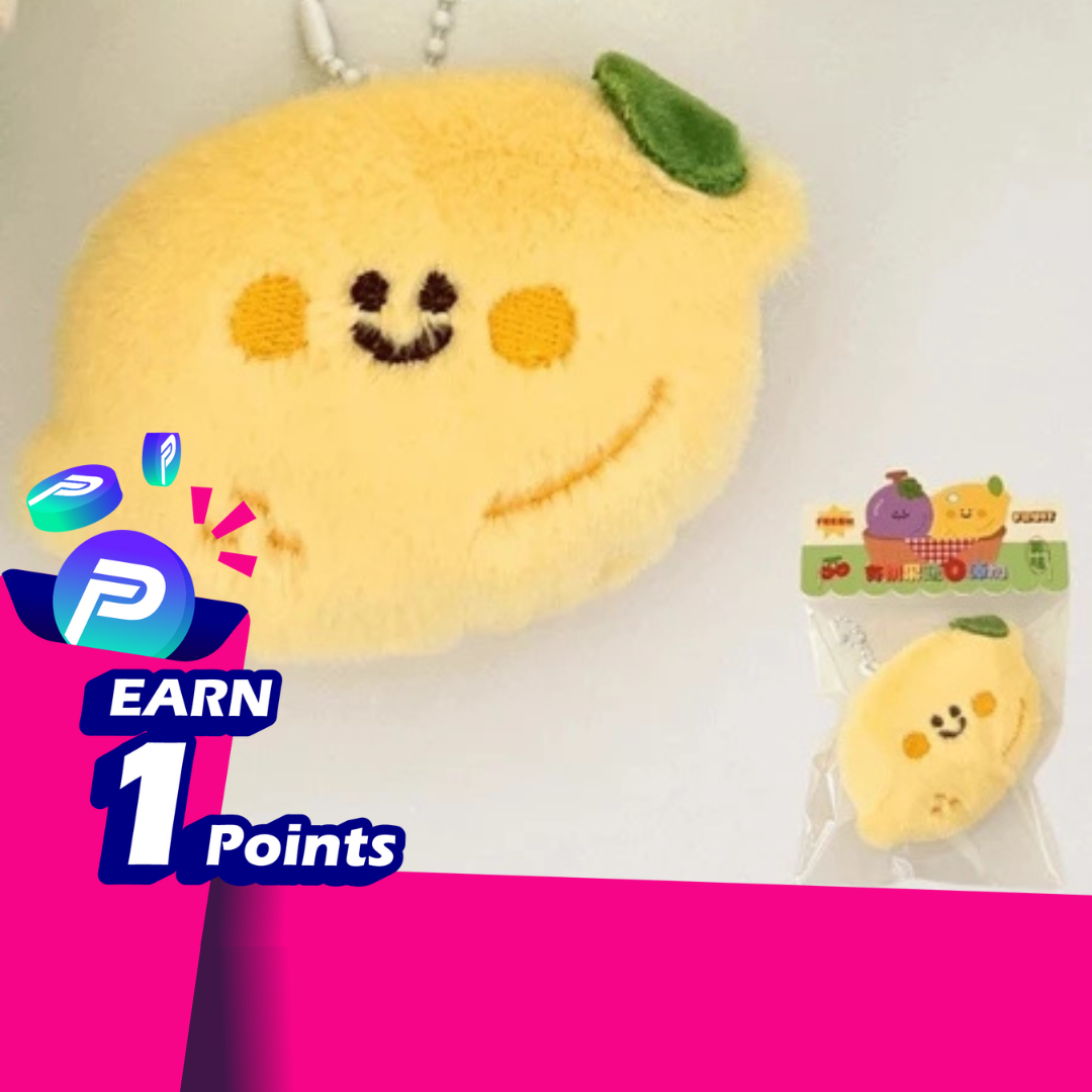 🍓🍌 Cute Fruit Plush Keychain Charms Soft Mini Fruit Dolls
