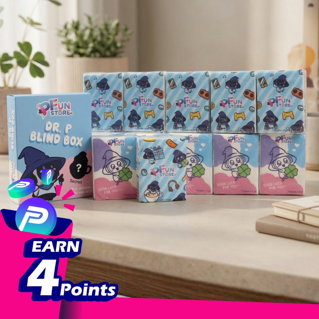 PFun Store Mini Tissue Set + Free Dr. P Magnet Blind Box