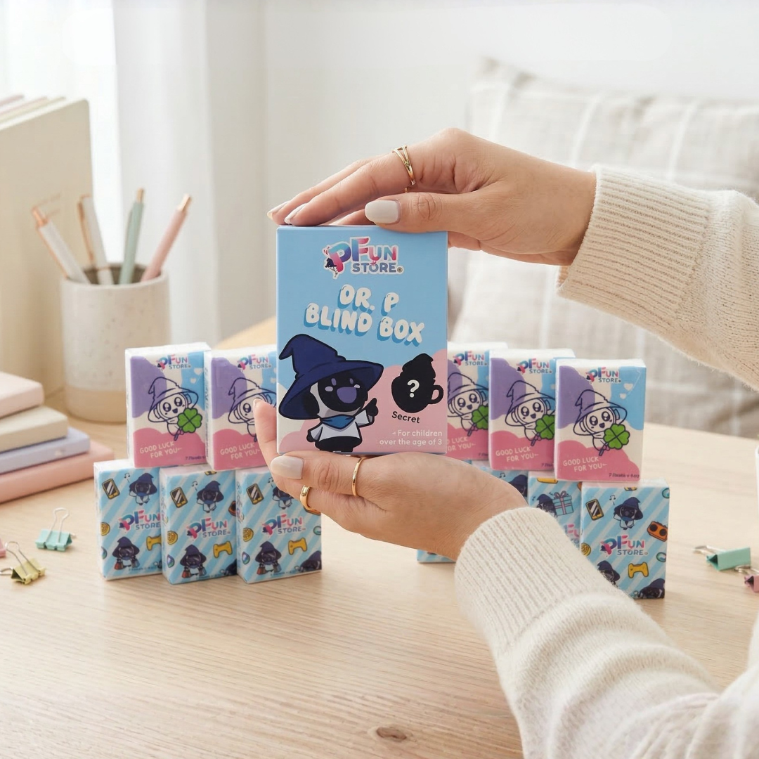 PFun Store Mini Tissue Set + Free Dr. P Magnet Blind Box