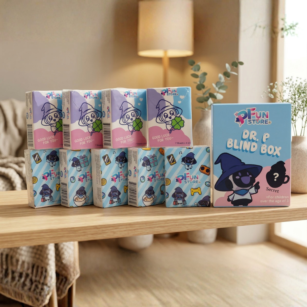 PFun Store Mini Tissue Set + Free Dr. P Magnet Blind Box