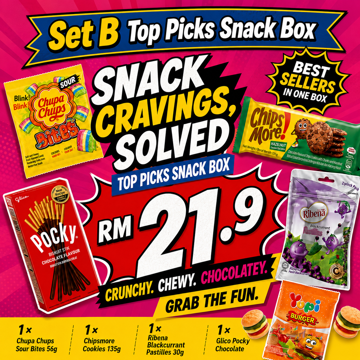 Snack Choice Set B- Top Picks Snack Box 