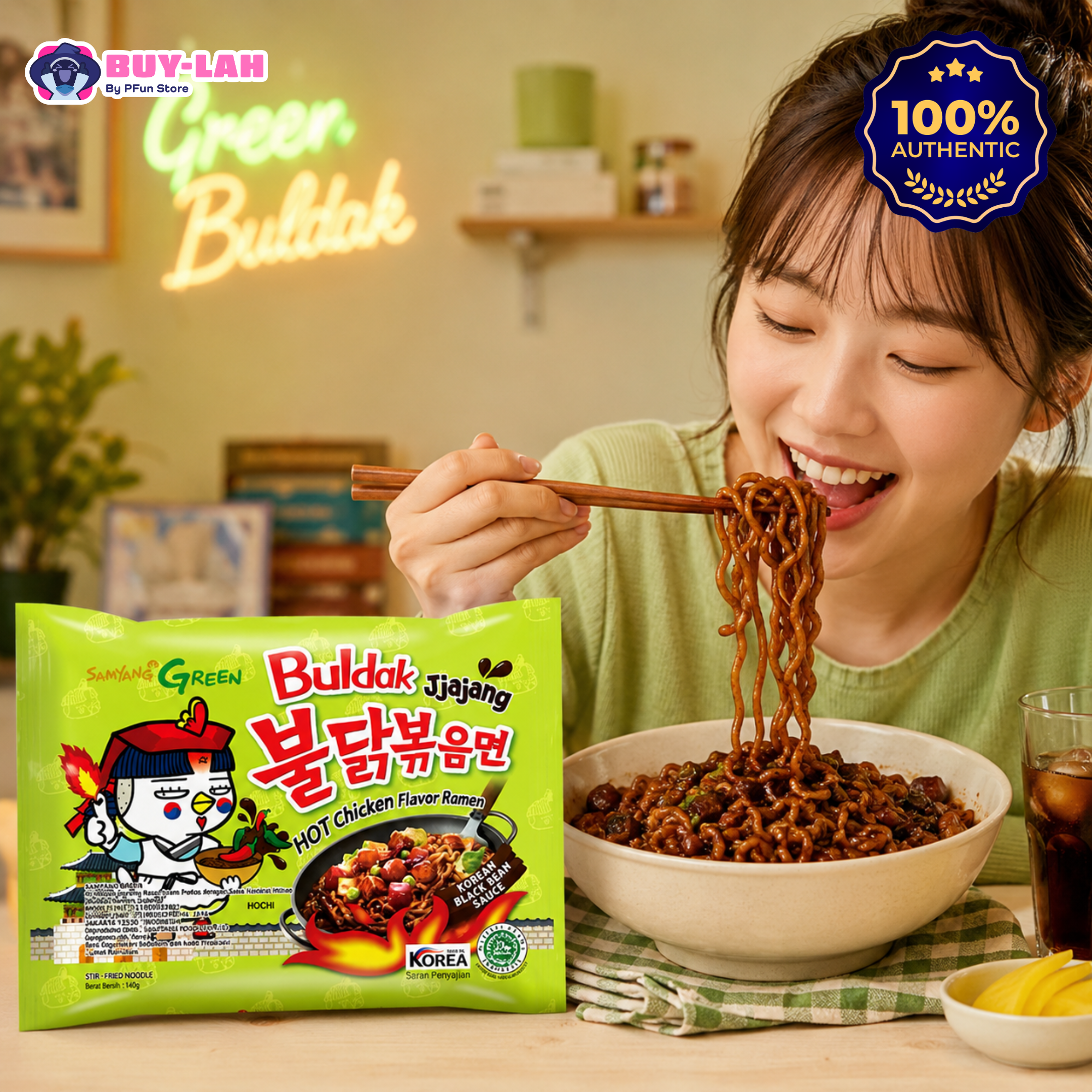 Samyang Buldak Jjajang Hot Chicken Flavor Ramen — 1 Pack (Single) | Halal