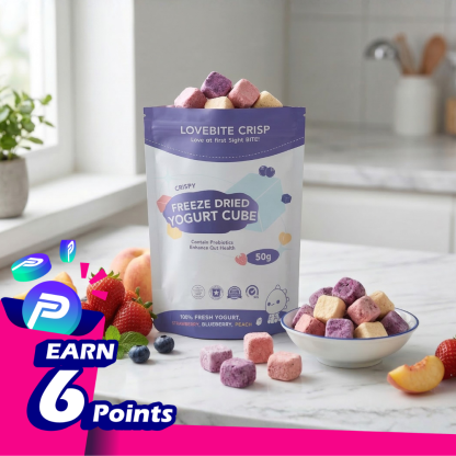 LoveBite Crisp Freeze dried TRIO YOGURT CUBE [50G] 