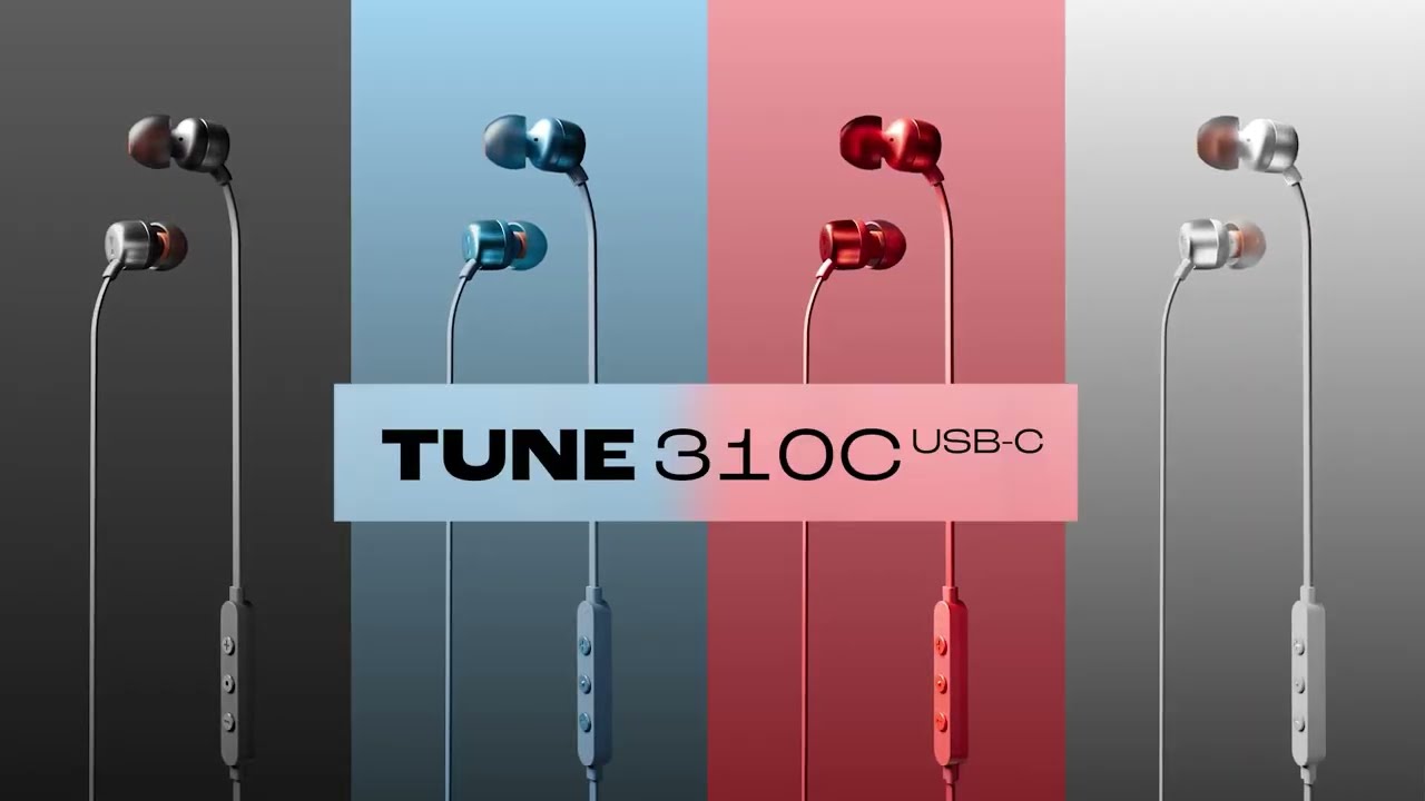 JBL Tune 310C USB-C Wired Hi-Res In-Ear Headphones