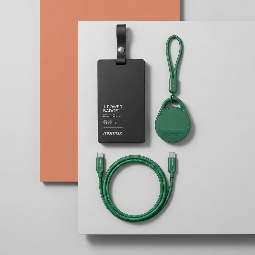 Flagship Long-Battery Anti-Loss Bundle (Momax) (5.5 RM1 Add-On Mega Deals)