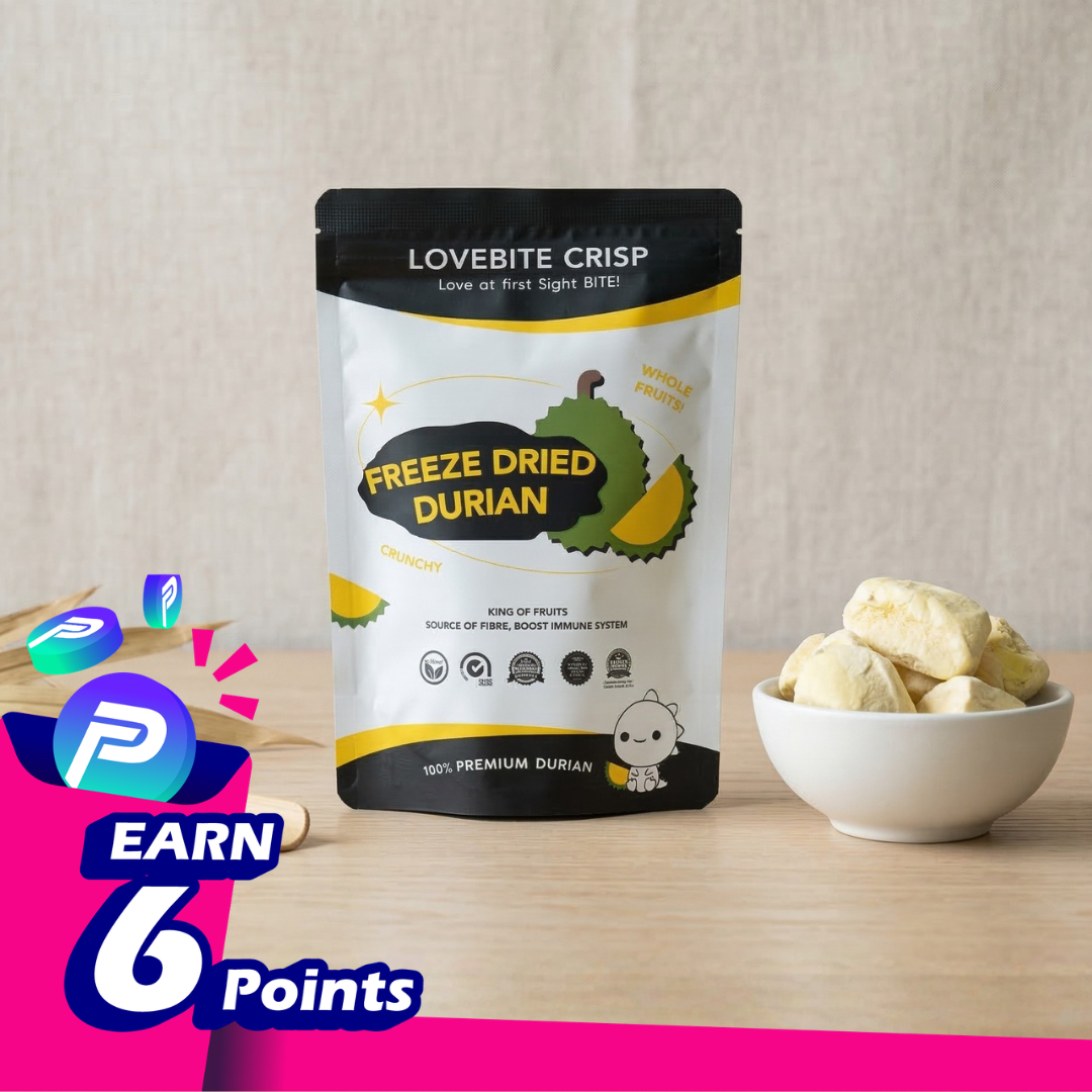 LoveBite Crisp Freeze Dried Durian [30g]