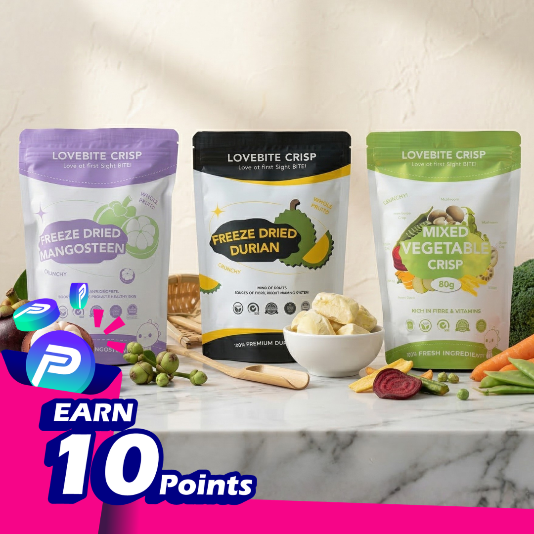 Lovebite Gourmet Selection 3-Pack (Mangosteen + Durian + Mixed Vegetable)