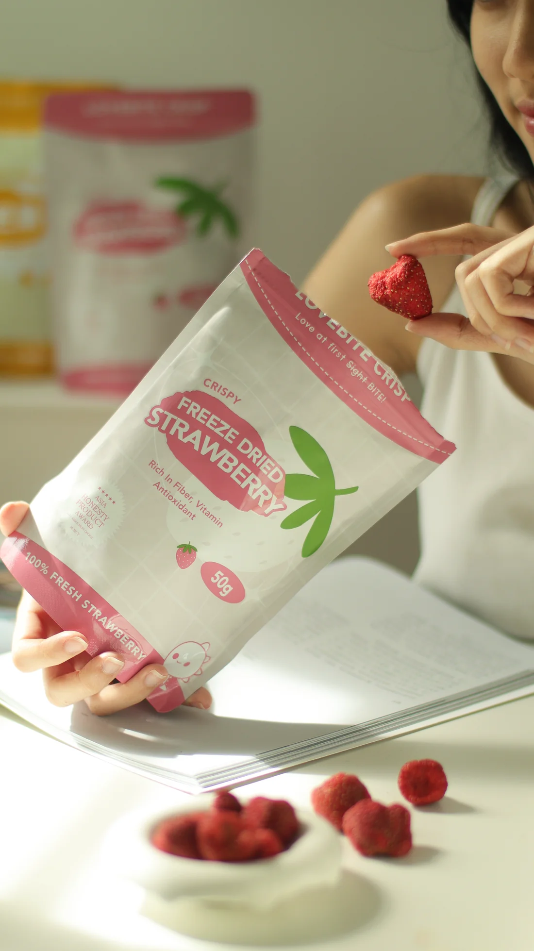 [50G] FREEZE DRIED STRAWBERRY 한국 말린 딸기 🍓