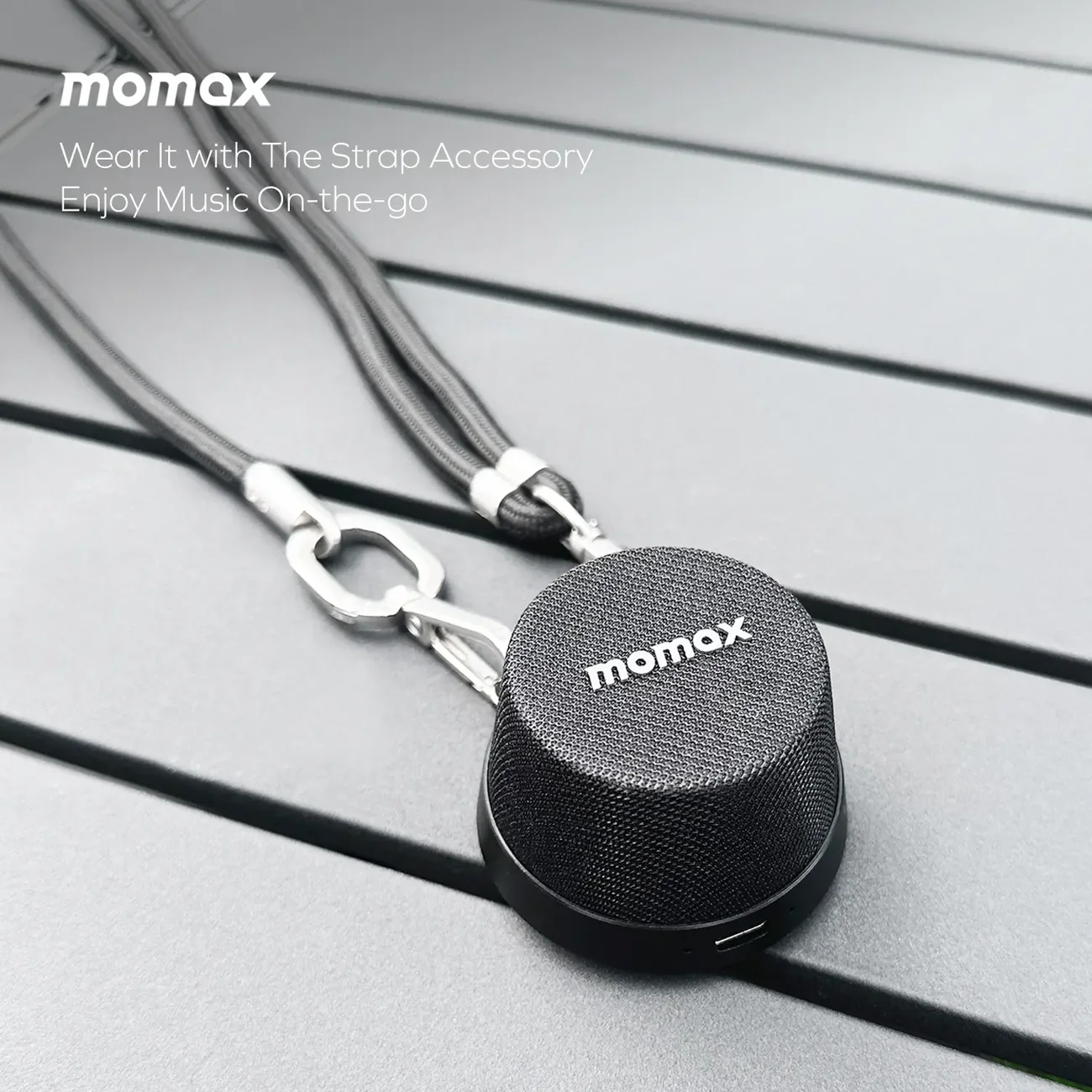 MOMAX 1-Vibe Go Magnetic Portable True Wireless Speaker