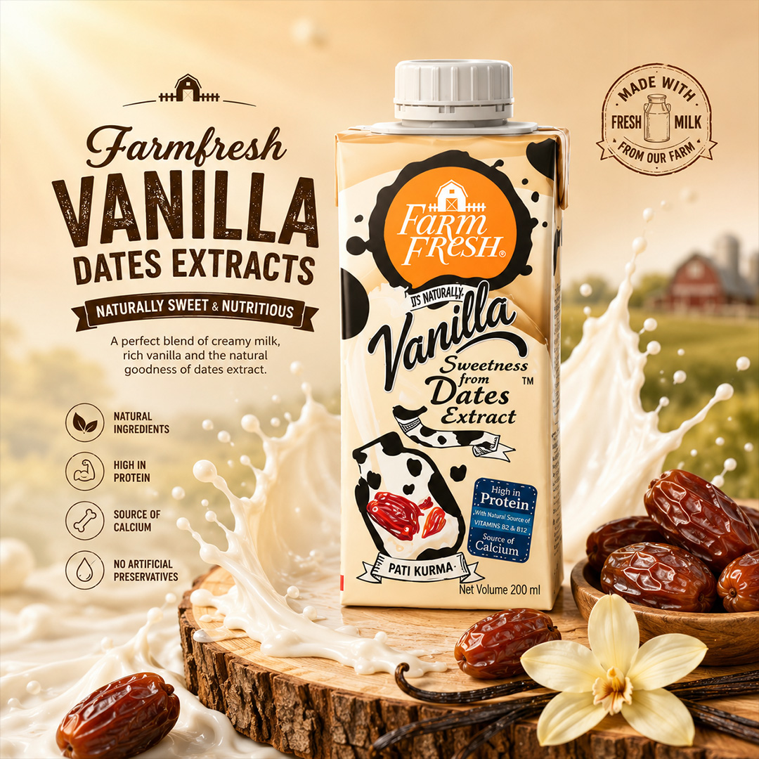 Farm Fresh UHT Milk Mix & Match 12-Pack (200ml) — Kurma Milk / Fresh Milk / Chocolate | RM 28.90