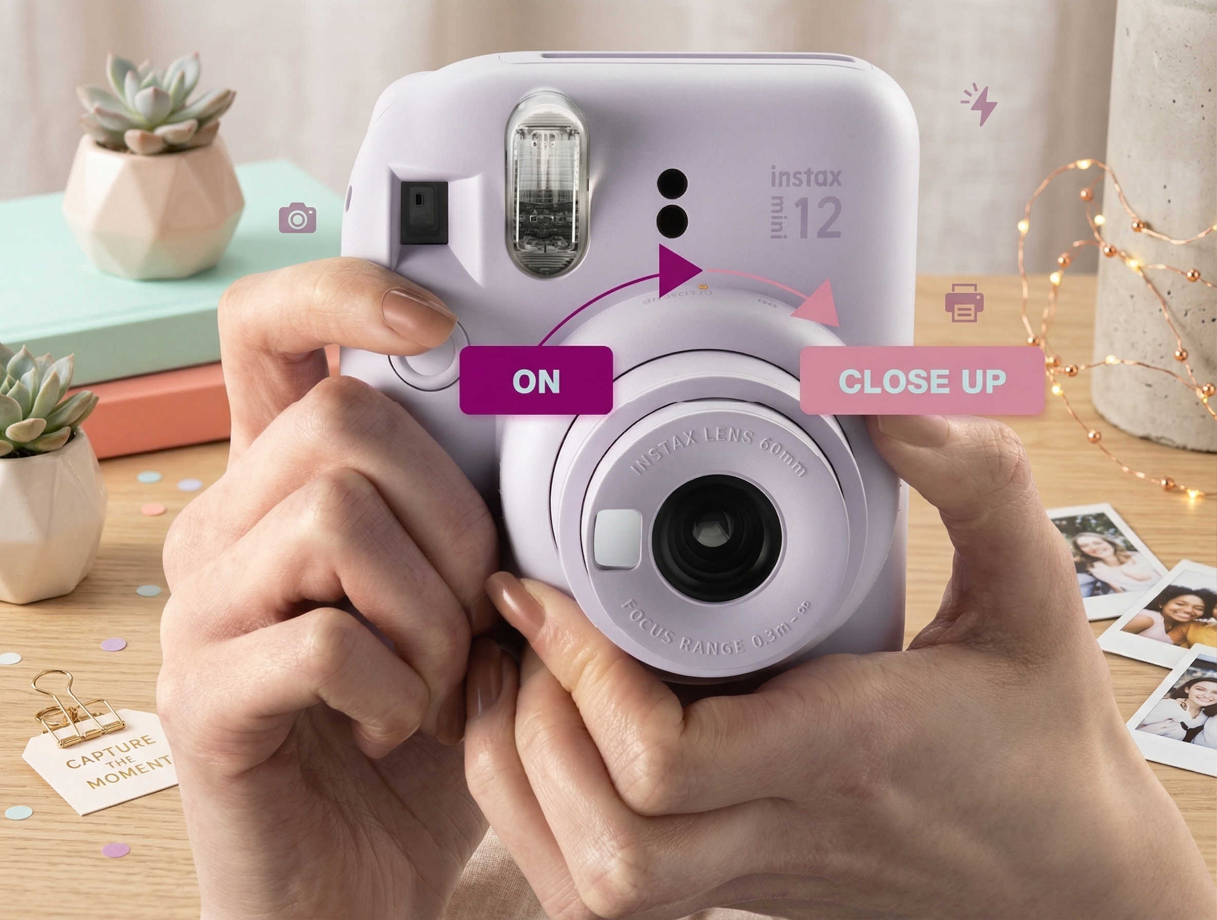 Fujifilm Instax Mini 12 Bundle | Easy-to-Use Instant Camera + 2 Film Packs