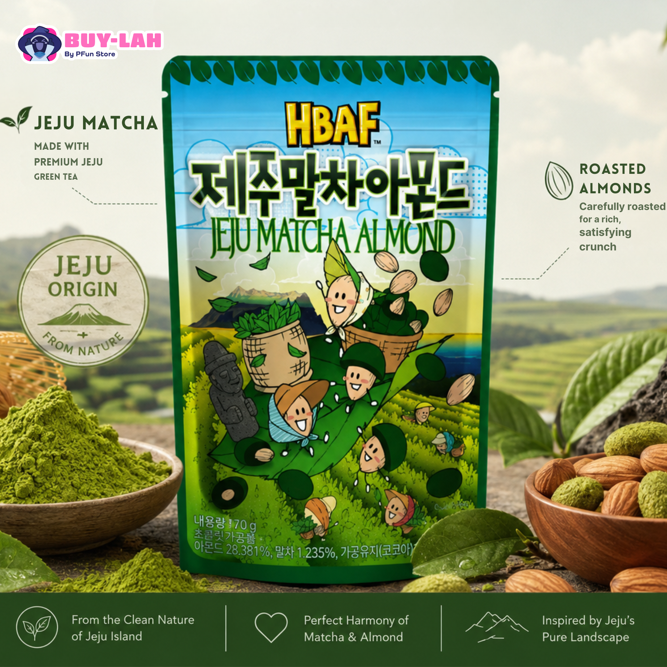  Jeju Matcha Almond ( 120g)