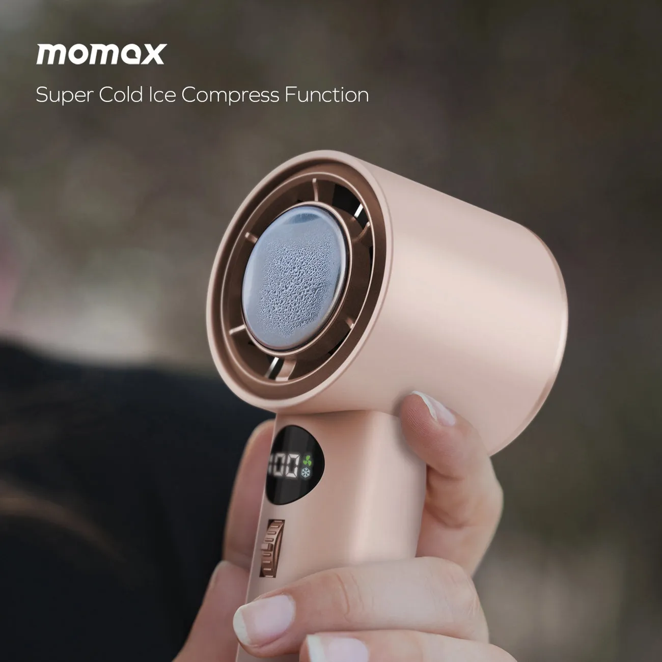 Momax 1°Go Portable Icy Cooling Fan (Haro-Pink)