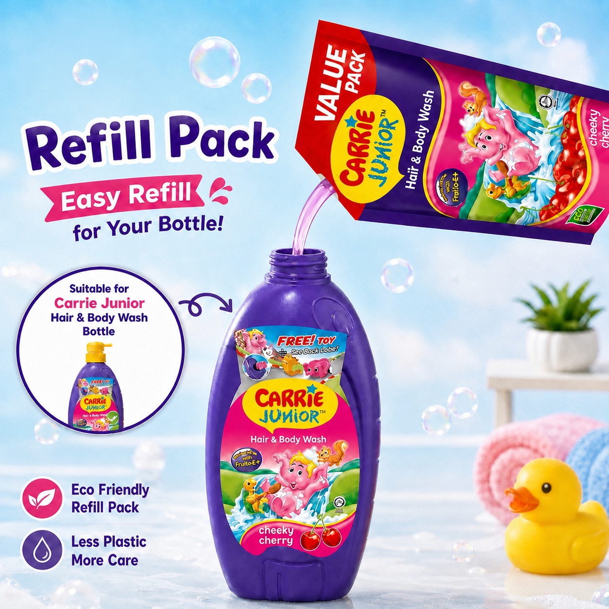 Carrie Junior Cheeky Cherry Kids Care Bundle