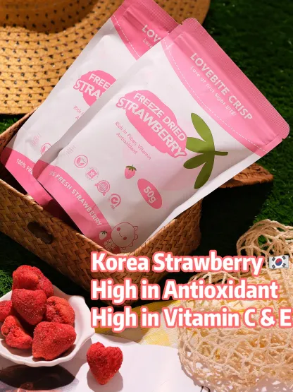 [50G] FREEZE DRIED STRAWBERRY 한국 말린 딸기 🍓