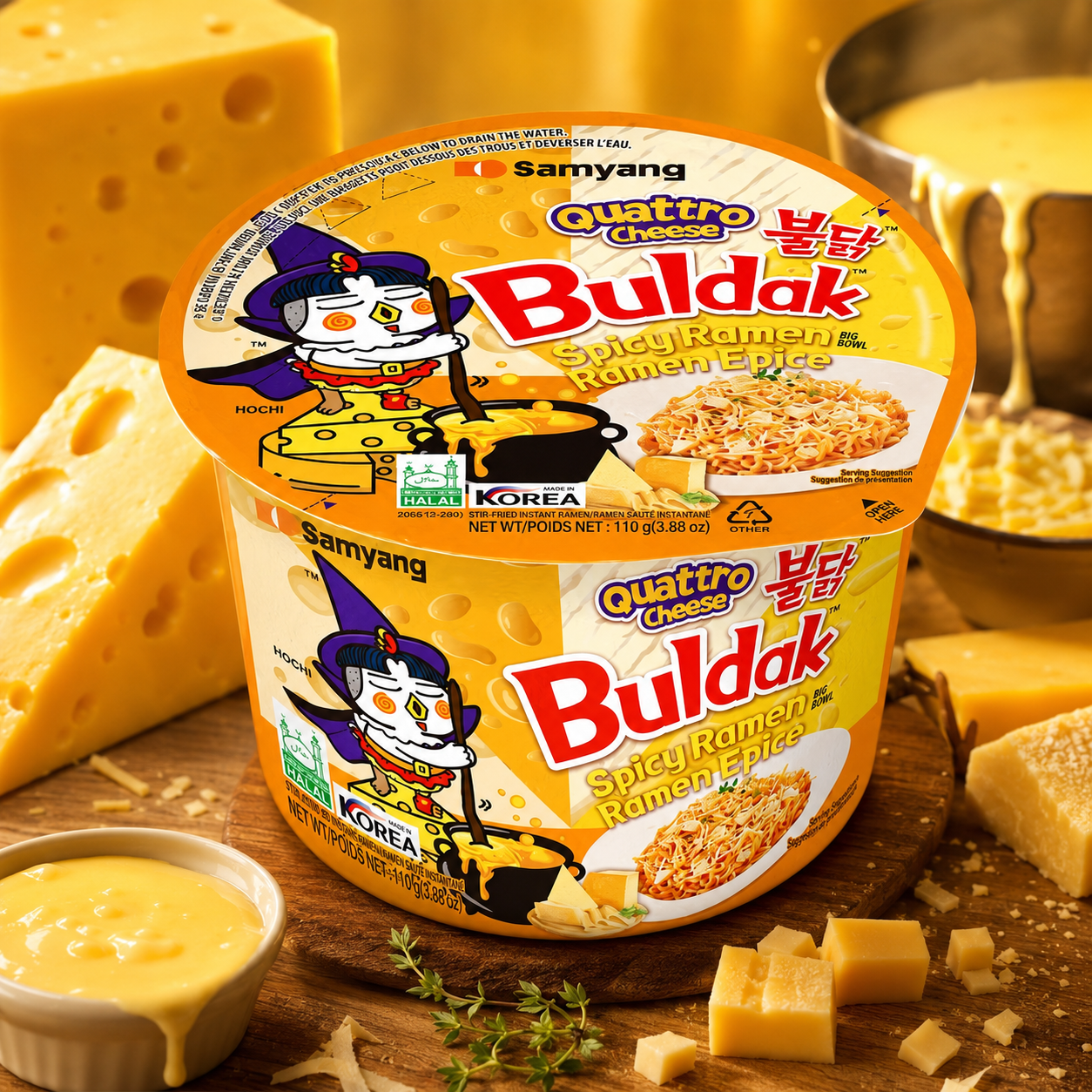 Samyang Buldak Quattro Cheese Big Bowl 110g