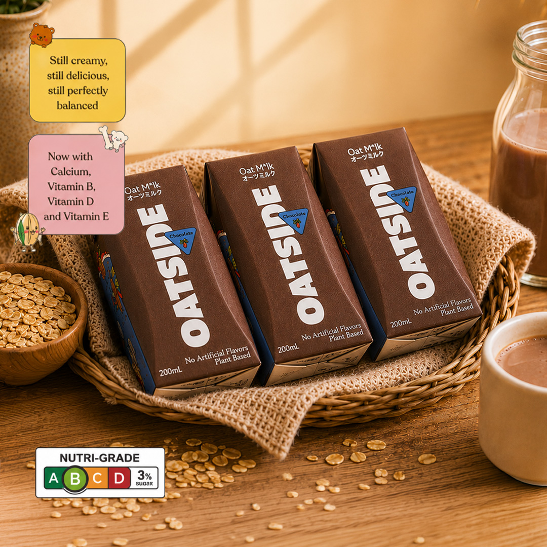  OATSIDE Chocolate Oat M*lk 200mL x 3 Packs Bundle