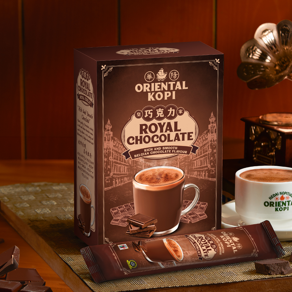 Oriental Royal Chocolate 3-in-1 Instant Drink 380g (10 Sachets)