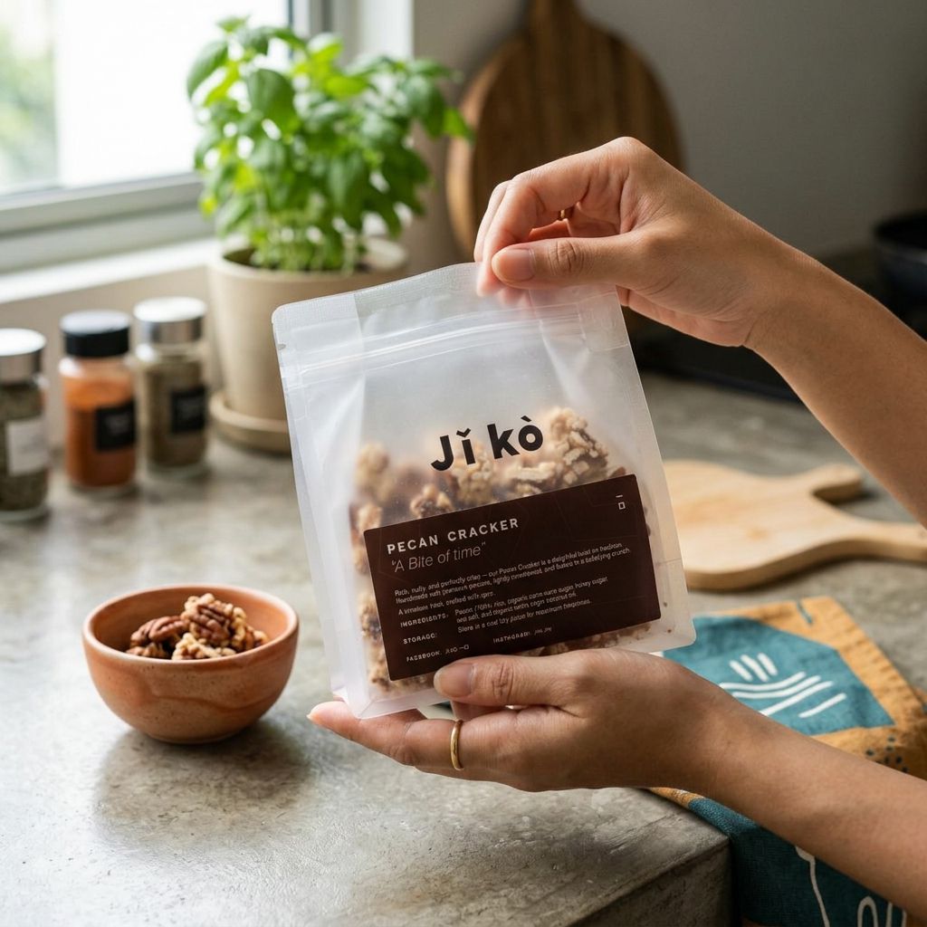Jǐ kò Pecan Cracker - Handcrafted · Wholesome · Healthy Heritage Snack 
