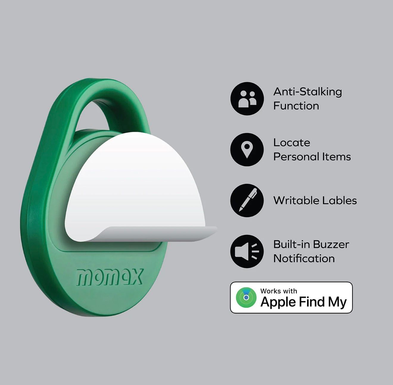 MOMAX Pinpop Lite - Apple Find My Tracker