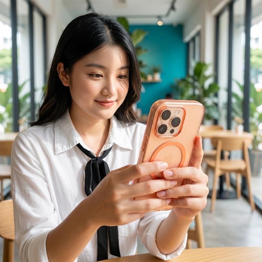 Momax CaseFORM Lite Magnetic Case iPhone 17 Pro series( Solar orange )