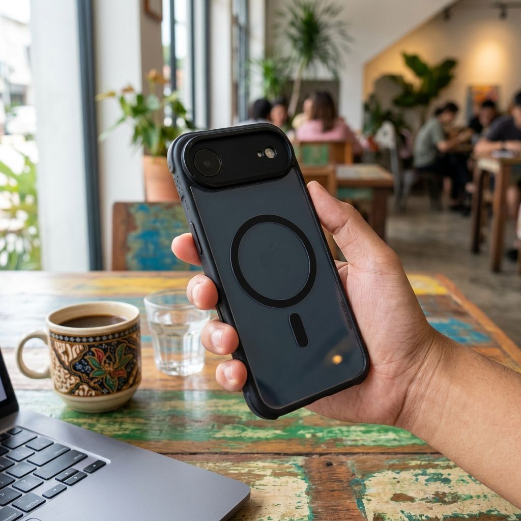 MOMAX CaseFORM Air Magnetic Case (iPhone 17 Air Black ) – Free Shipping 🚚