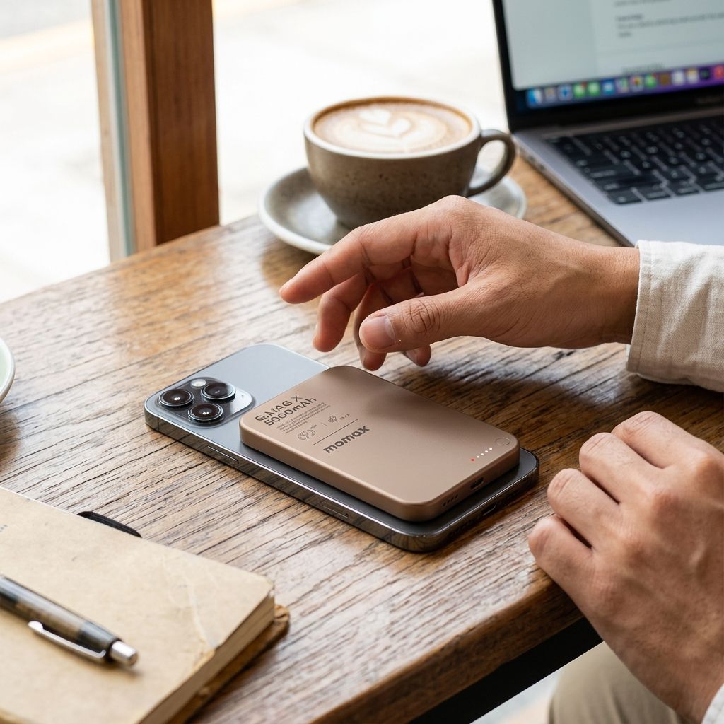 Momax Q.Mag X | Magnetic Wireless Power Bank (5000mAh) 