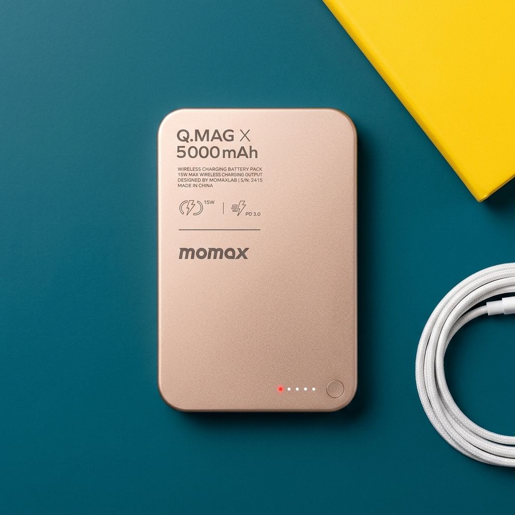 Momax Q.Mag X | Magnetic Wireless Power Bank (5000mAh) 