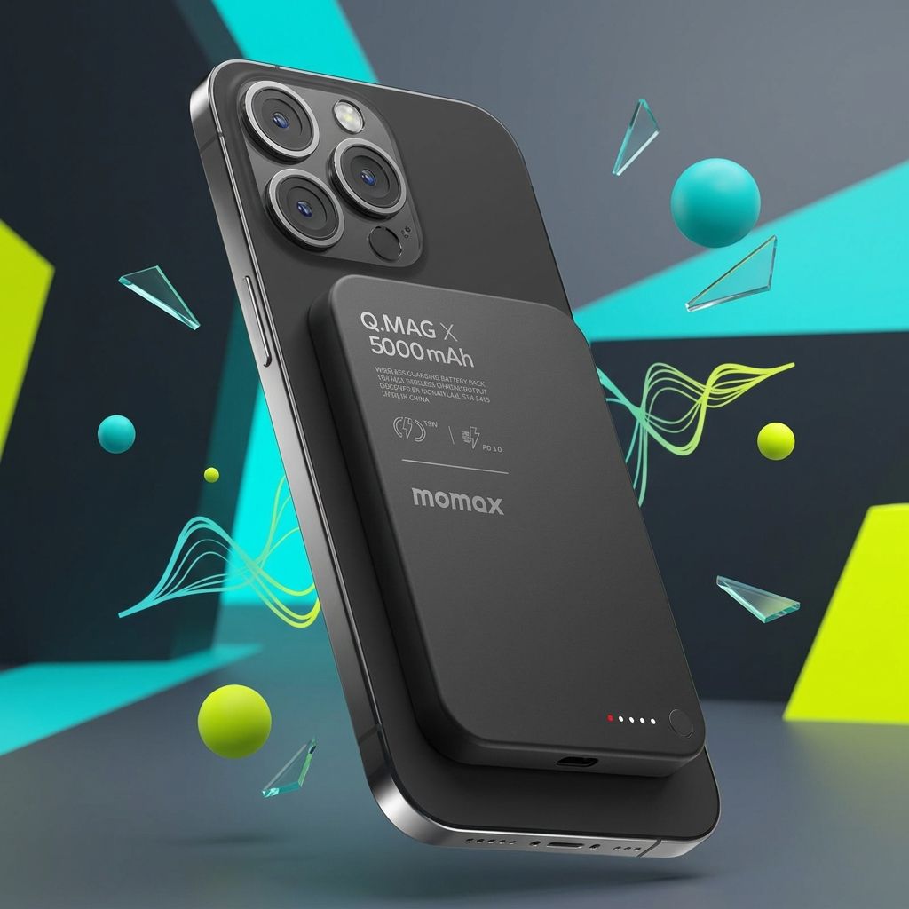 Momax Q.Mag X | Magnetic Wireless Power Bank (5000mAh) 