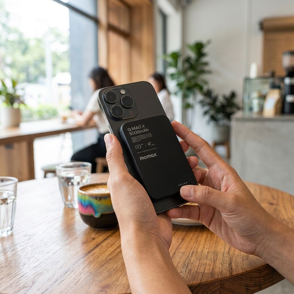 Momax Q.Mag X | Magnetic Wireless Power Bank (5000mAh) 