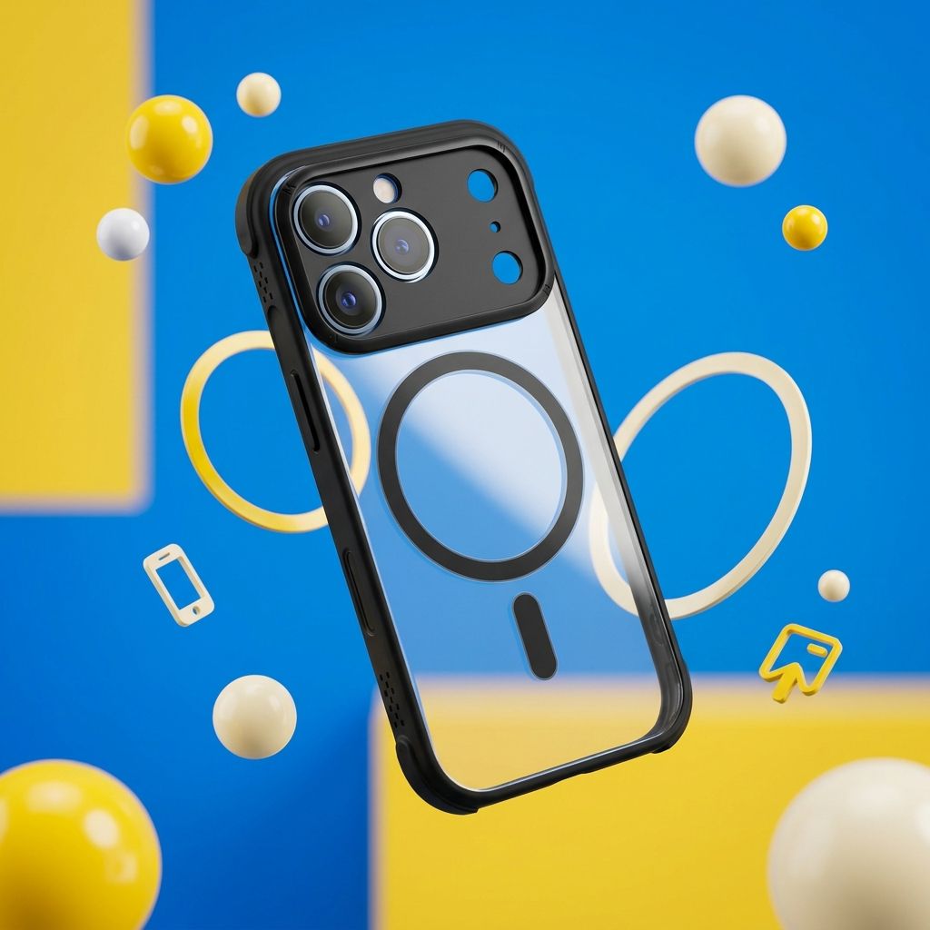 MOMAX CaseFORM Air Magnetic Case (iPhone 17 Pro Solar Orange ) – Free Shipping 🚚