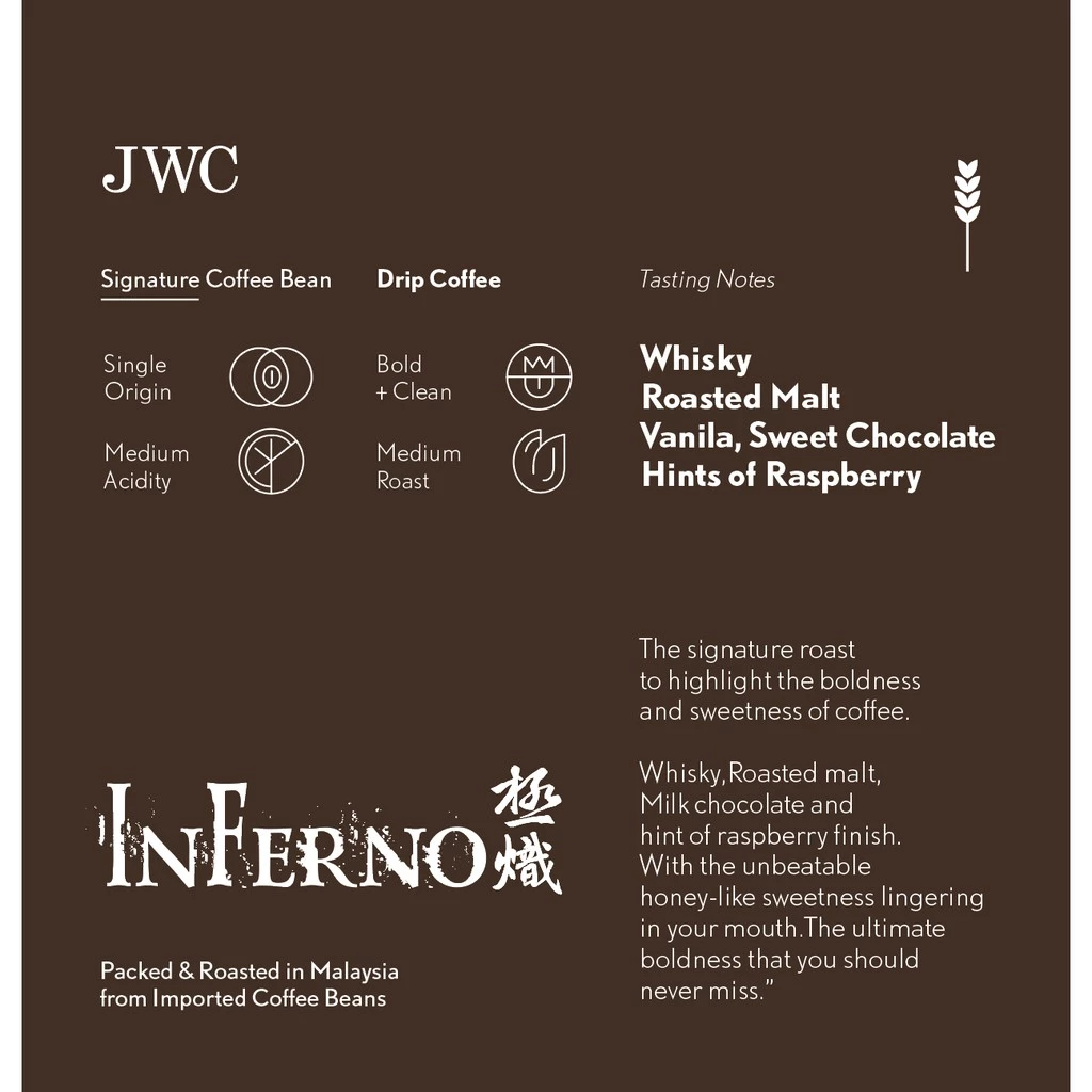 JWC Drip Coffee Box Inferno Selection (Vacuum Pack With Nitrogen/100% Arabica/Dark Roast)  4.9  223 ratings 1k+ Sold