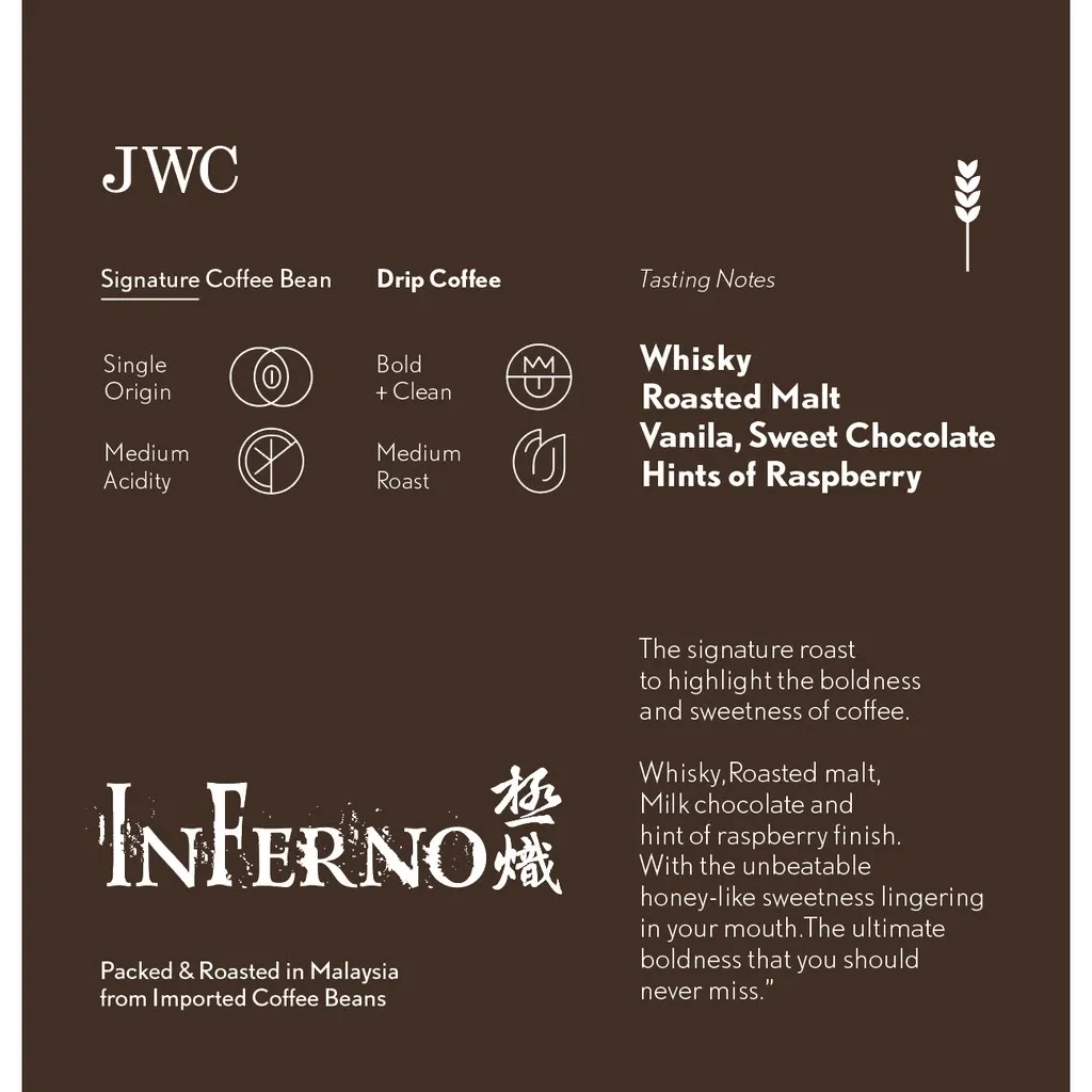 JWC Drip Coffee Box Inferno Selection (Vacuum Pack With Nitrogen/100% Arabica/Dark Roast)  4.9  223 ratings 1k+ Sold
