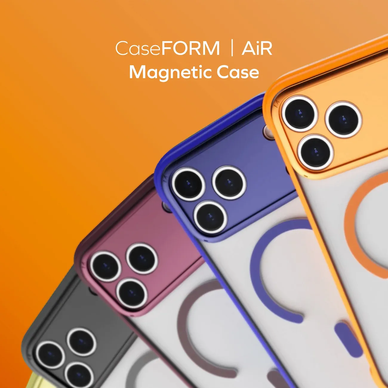 MOMAX CaseFORM Air Magnetic Case (iPhone 17 Pro Solar Orange ) – Free Shipping 🚚