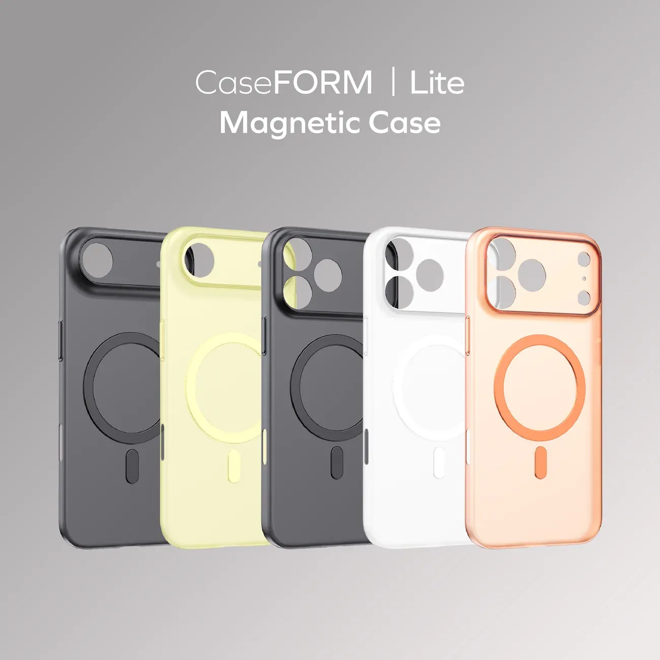 Momax CaseFORM Lite Magnetic Case iPhone 17 Pro Max series( Black)