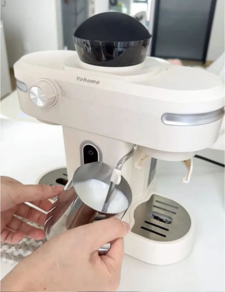 Japan Yohome Mini Professional Espresso Coffee Machine PRO｜Built-in Grinder & Milk Frother