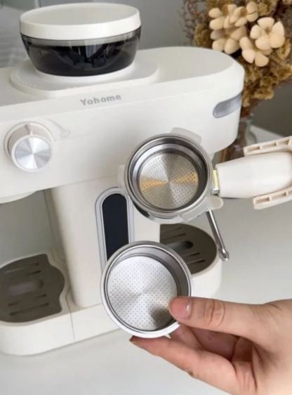 Japan Yohome Mini Professional Espresso Coffee Machine PRO｜Built-in Grinder & Milk Frother