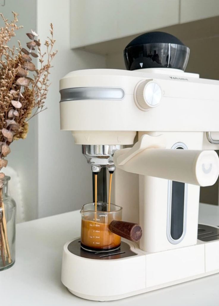 Japan Yohome Mini Professional Espresso Coffee Machine PRO｜Built-in Grinder & Milk Frother