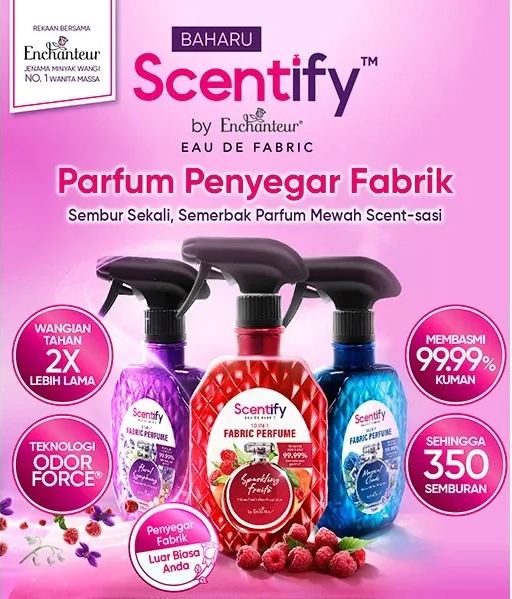 Scentify by Enchanteur 10-in-1 Eau De Fabric Perfume 370ml