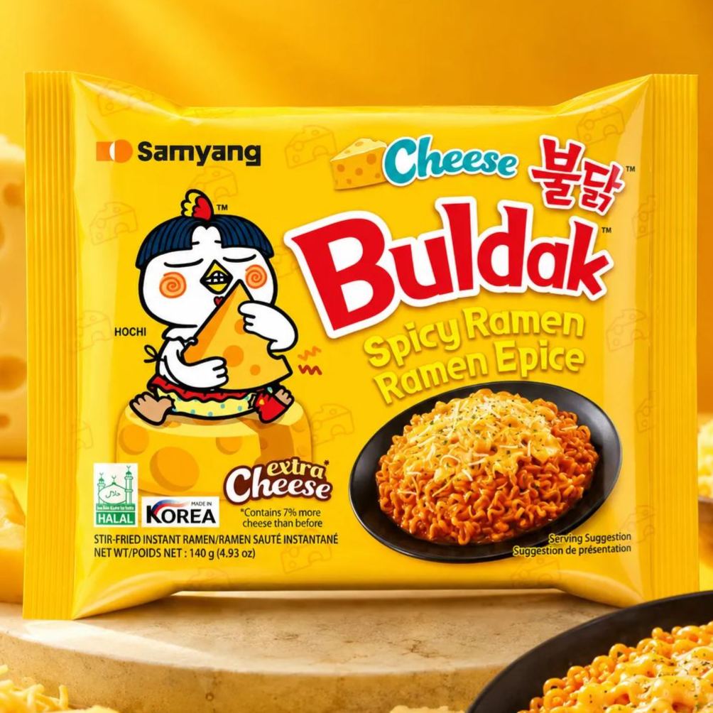 Spicy Trio — Samyang Buldak Fire Noodle Challenge Set — 3  Packs + Free Coke