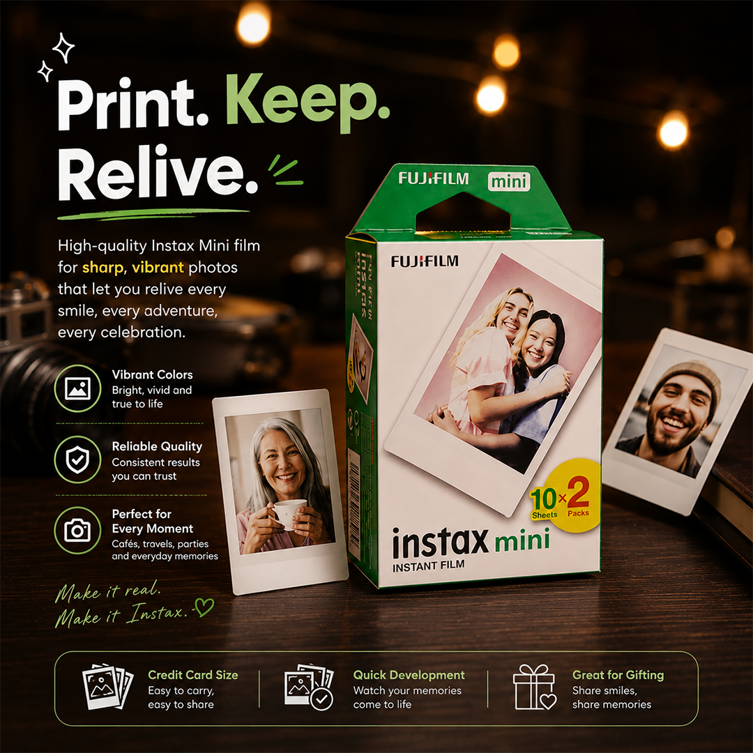 Instax Surprise Film Bundle — Instax™ Blind Box (2 Random Cartoon Films) + Instax™ Mini Instant Film 2-Pack