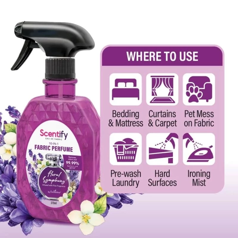 Scentify by Enchanteur 10-in-1 Eau De Fabric Perfume 370ml