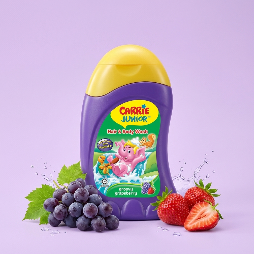 Carrie Junior Baby Hair & Body Wash — Travel Size (90g)