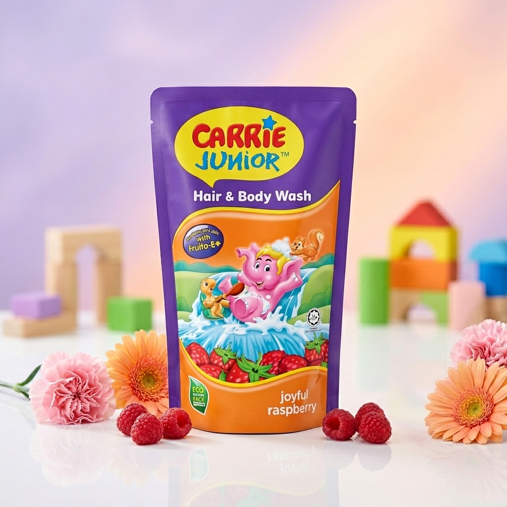 Carrie Junior Baby Hair & Body Wash — Refill Pouch (500g)