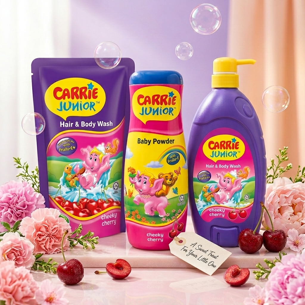 Carrie Junior Cheeky Cherry Kids Care Bundle