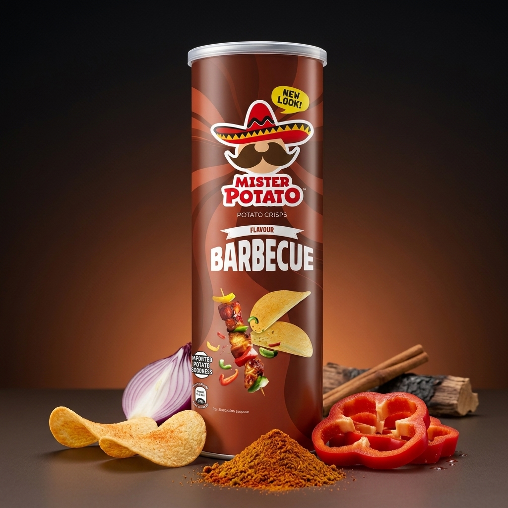  Mister Potato Crisps 125g — Barbecue