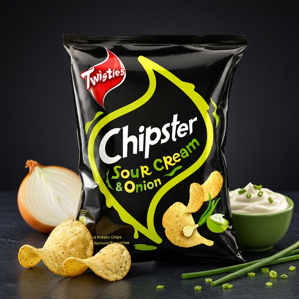 Twisties Chipster 60g — Sour Cream & Onion