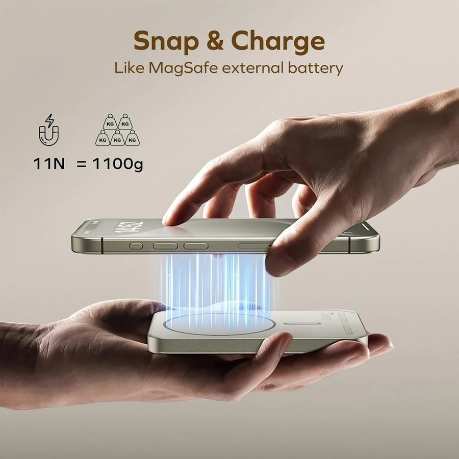 Momax IP116 Q.Mag X 5000mAh Magnetic Wireless 3C certified (CCC) Power Bank